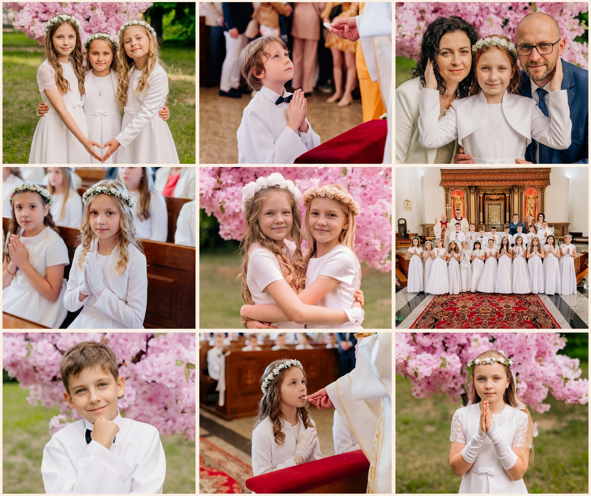 zdjęcia komunijne komunie grupowe - fotografia komunijna